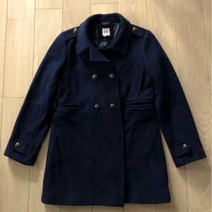 Gap Wool Blend Pea Coat in Navy Kids Size XXL